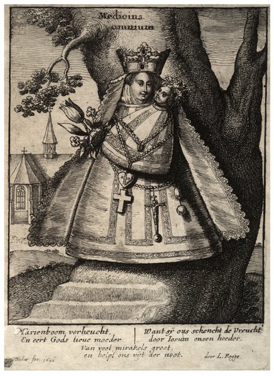 La Vergine di Cleves (stato 2) da Wenceslaus Hollar